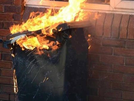 Wheelie Bin Fire