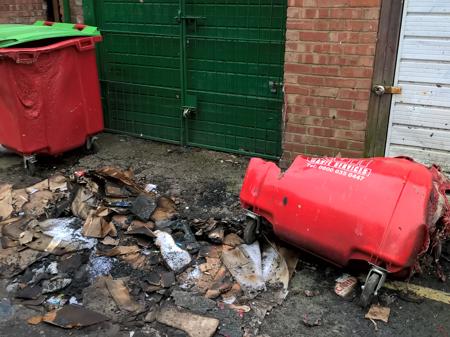 Bin Against Garages