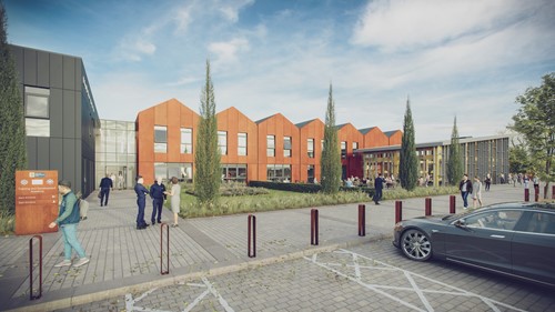 Concept image of the new training academy exterior
